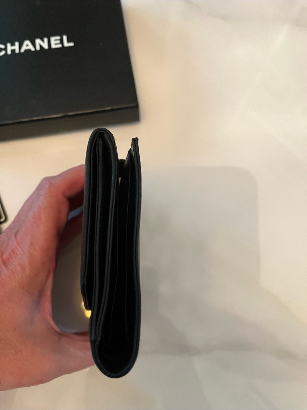 CHANEL Leather Wallet with Authentication Card and Box - Picture 9 of 11
